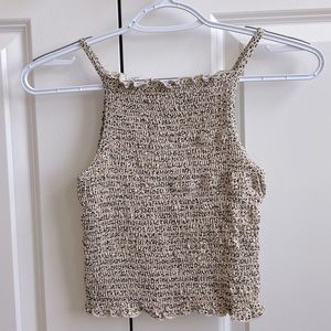 Gaze animal print crop top